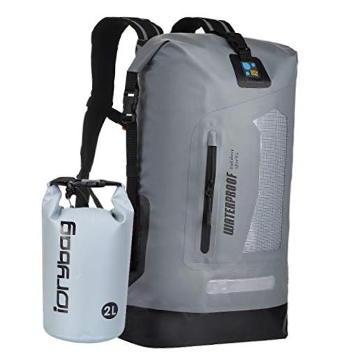 Waterproof Backpack for Men/30L/40L, Floating Dry Bag Kayak, Dry 20L Gray