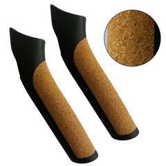 2x Yellow Ergonomic Handles for Trekking Poles with 16mm Inner Diameter