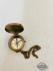 primium brass compass with wooden box,vintage compass,pocket size