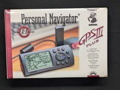 Vintage Garmin GPS III Plus Personal Navigator Tested Works Box Manual 1998