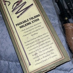 Sport & Outdoor Packable 50″ Folding Aluminum Walking Stick Cork Handle 13″ NIB