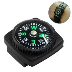 15Pcs Slip-On Watch Band Compass, Mini Watch Strap Compass Tiny Button Compass