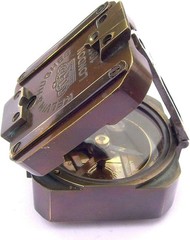 FICUS Gift Old Solid Brass Kelvin & Hughes 1917 Compass 3 Inches