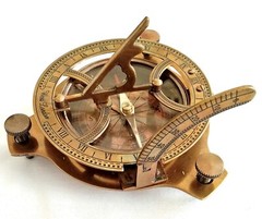 4 Inch Vintage Marine Antique Look Sundial Compass For Vastu & Collectibles Gift