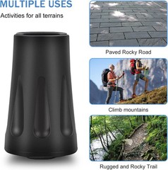 Rubber Bumpers for Hiking Poles 6 Pack, Professional Nordic Walking Poles Rubber Bumpers…