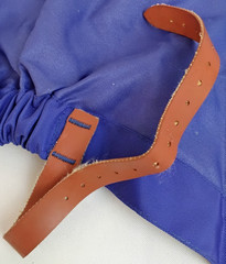 Chouinard Gators Vintage Blue Size M w/ Zippers, Snaps, and Buckles *Z5571