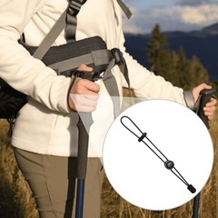 Verdial 2pcs Climbing Stick Holder, Reflective Adjustable Backpack Hiking