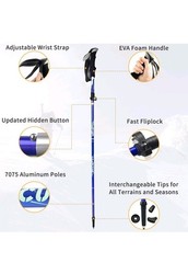 Covacure Professional ***NEW IN BOX*** Black Trekking Poles Hiking Walking Poles