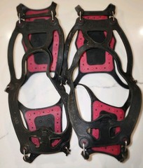 KAHTOOLA NANOspikes Size LARGE Ice Traction Hiking/Climbing Snow Cleats