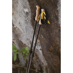 Lightweight Carbon Fiber Aluminum Trekking Poles Fast Locking EVA Grip Set New