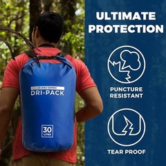 Waterproof Dry Bag – Floating Roll Top Drybag Keeps Dry 10 Liter Royal Blue
