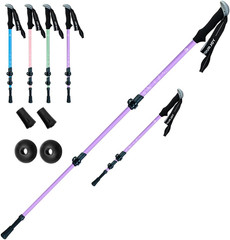 Hiking Trekking Poles for Kids, 2 Pack anti Shock, Adjustable, Collapsible Hikin