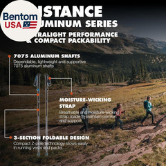 Distance Z Trekking Poles (Pair) | Ultralight | Foldable Z-Pole Design | Trail R