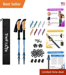 High-Performance Trekking Poles – 7075 Aluminum, Adjustable, Lightweight Design