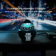 Dashboard Mount Auto Automobile Automotive Vehicle Car Boat Ball Compass Liquid
