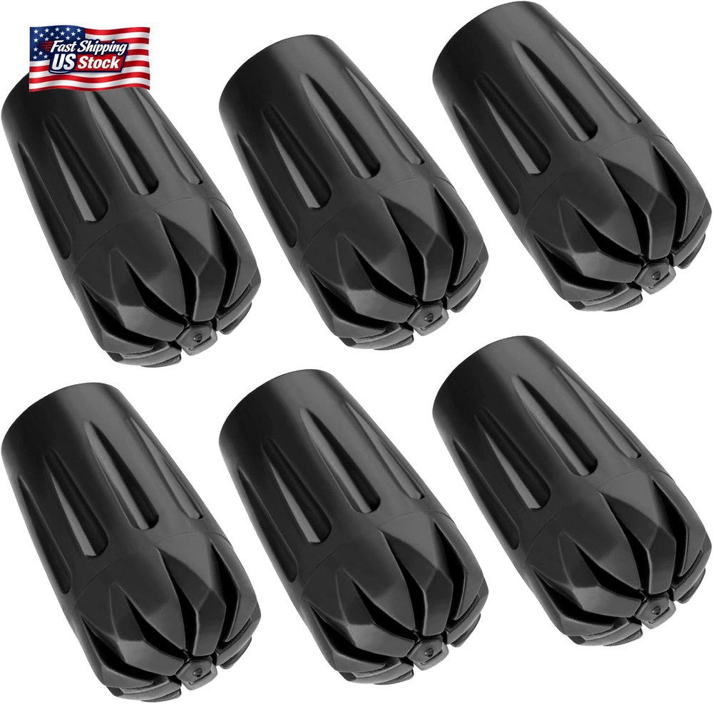 Durable Replacement Rubber Tips for Trekking Poles – Universal Anti-Slip Hiking