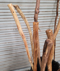 MANY NEW WALKING STICKS HIKING CAMPING STICKS CEDAR PINE EACH ONE CUSTOM MADE