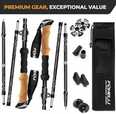 Lightweight Trekking Poles – Compact Walking Sticks with Quick Locks, Ergonomic