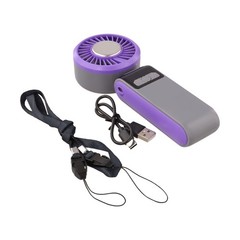 Portable Handheld Fan 2400mAh Battery USB Rechargeable 100 Speed Cold Air
