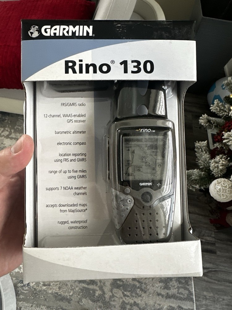 Garmin Rino 130 2-Way Radio GPS Waterproof Compass Altimeter NOAA Maps