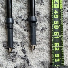 Pro‑Form Walking Hiking Poles Adjustable Trekking Sticks Pair Black 27‑52 in