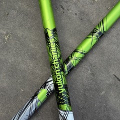 Yukon Charlies Trekking Poles Excellent Condition Black & Green Aluminum