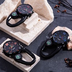 Luminous Climbing Watch with and Carabiner Hook for Outdoor Activities