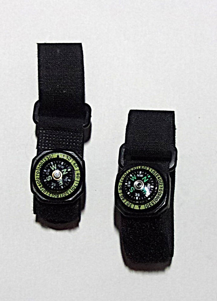 Lot 2 Coghlan’s Liquid Filled Wrist Compass for Camping NWOP