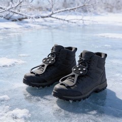Lightweight 5Tooth Ice Cleats for Secure Walking on Icy and Snowy Surfaces