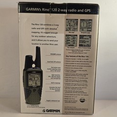 Garmin Rino 120 Handheld GPS w/ 2-Way Radio, Waterproof, Olive NOB