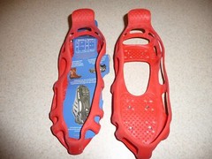 QUAD TREK ALL TERRAIN & ICE CLEATS / – Small – M 7 / W 4-7.5 – Unused – Orange
