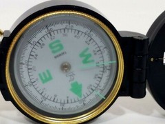Engineer Lensatic Compass Black 2″ Compact & Precise Ultimate Survival Tech Gear