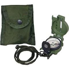 Cammenga Model 3H Tritium Lensatic Compass Olive Drab US Army Issue Pouch..