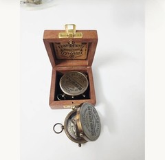 Joshua 1:9 Scripture Compass, Personalized Baptism Graduation Gift in Wooden Box
