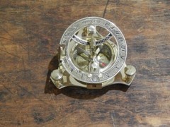 Vintage Brass Finish Sundial Compass Navigation Instrument Best Gift Item