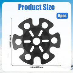 6pcs Ski Pole Baskets Replacement, Snow Baskets for Trekking Poles Walking
