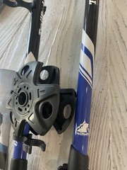 TRAIL BUDDY Ultrastrong Collapsable Adjustable Trekking Hiking Poles Black& Blue
