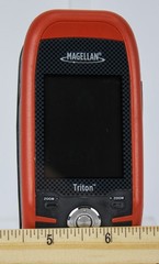 Magellan Triton 400 GPS Handheld Tested Works w/ Box Cable Manuals