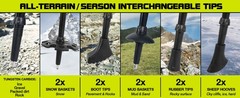 Collapsible Trekking Poles for Hiking-Lightweight Adjustable Walking Sticks with