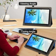 Universal 10 10.1 Inch Android Tablet Case, Dluggs Slim Folding Stand Space