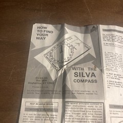 Vintage Silva Ranger Model Compass Instruction Manual Pamphlet