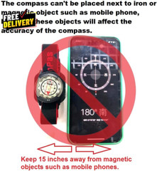 Diving Sighting Wrist Compass for Outdoor Orienteering Mountaineering Hiking