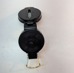 Vintage Precise Pathfinder Engineer Lensatic Compass Taiwan 2 Inch Black