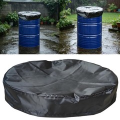 Outdoor Drum Lid Cover for 55 Gallon Openings in Coated Fabric