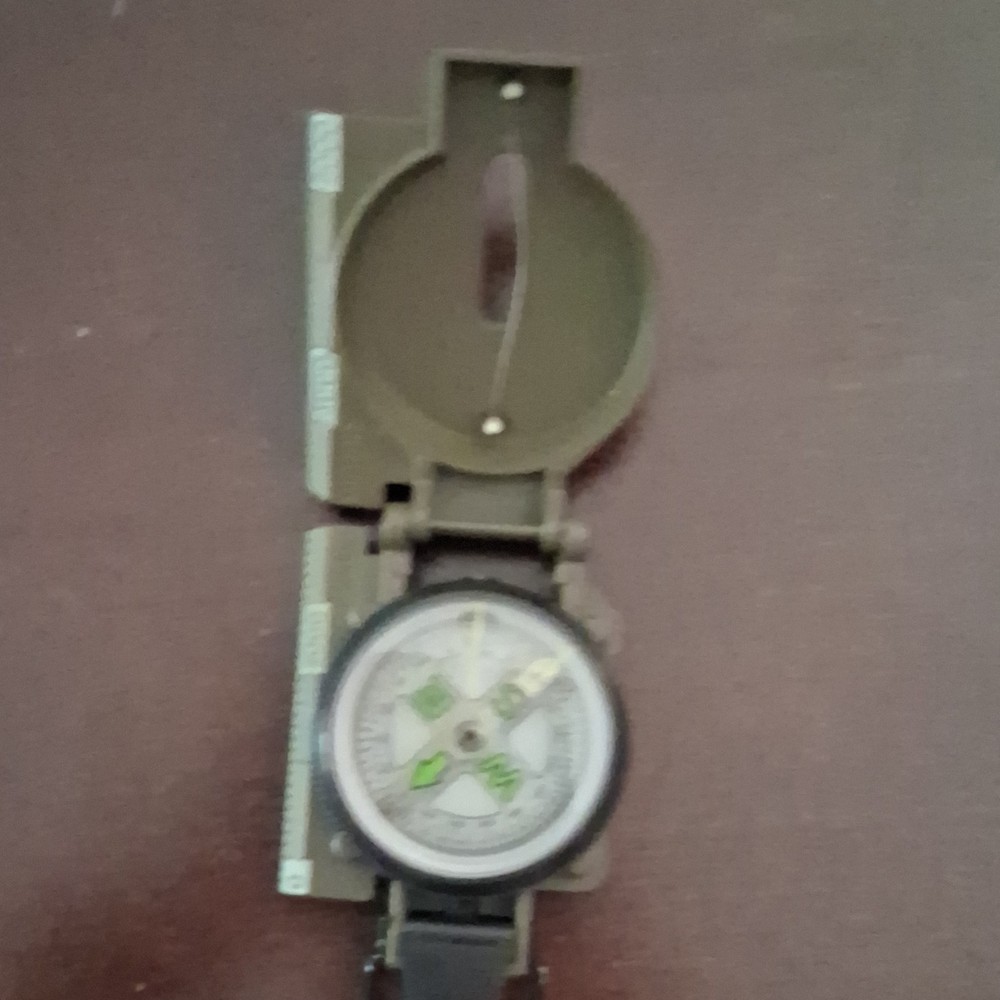 Compass Ruler Magnifying Scale Scout Hiking, Camping, Boating