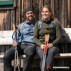Komperdell Highlander ZERO Hiking Poles Adjustable Snowshoe Walking Trekking