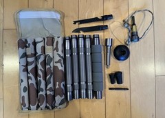 Multifunctional Trekking/Camping Stick with Compass & Canvas Bag