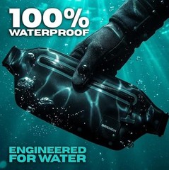 100% Underwater Waterproof Fanny Pack | Submersible Waterproof Phone Black