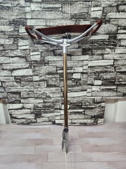 Vintage Gamebird Shooting Walking Stick Leather Seat – Made in England