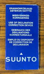 SUUNTO Declination Correction Tool FIN-02920 Orienteering Compass & Manual New
